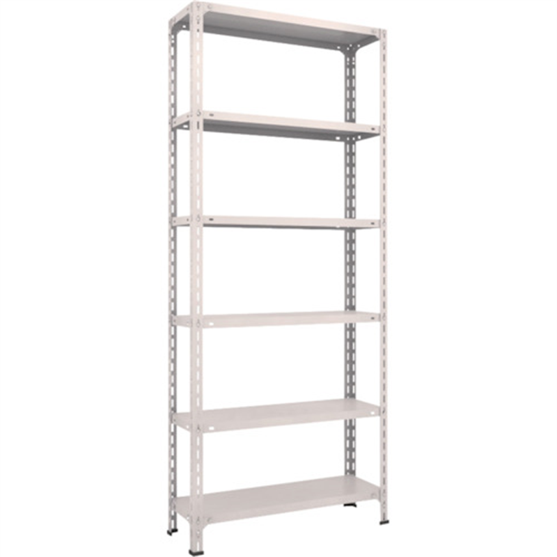 TRUSCO スチールラック 軽量棚開放型 1800X600XH1500 6段 ネオグレー 1セット(ご注文単位1セット)【直送品】