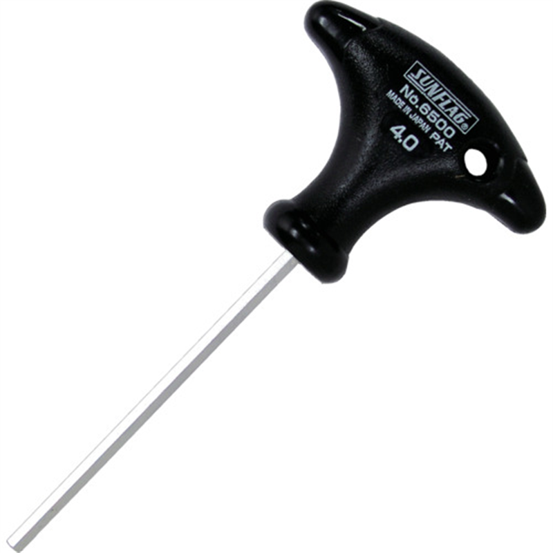 サンフラッグ TグリップHEXレンチ 4.0mm 1個（ご注文単位1個）【直送品】