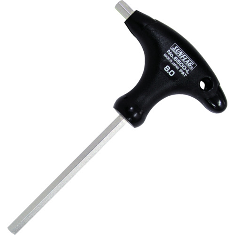 サンフラッグ TグリップHEXレンチ 8.0mm 1個（ご注文単位1個）【直送品】