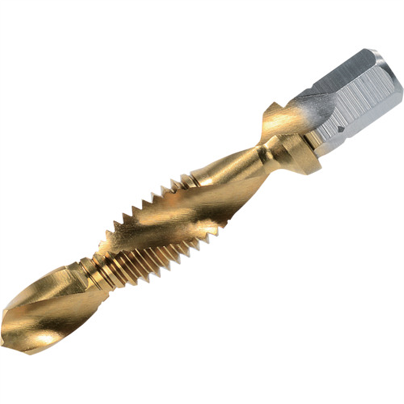 VOELKEL 六角軸タッピングドリル チタンコーティング M4×0.7 1本（ご注文単位1本）【直送品】