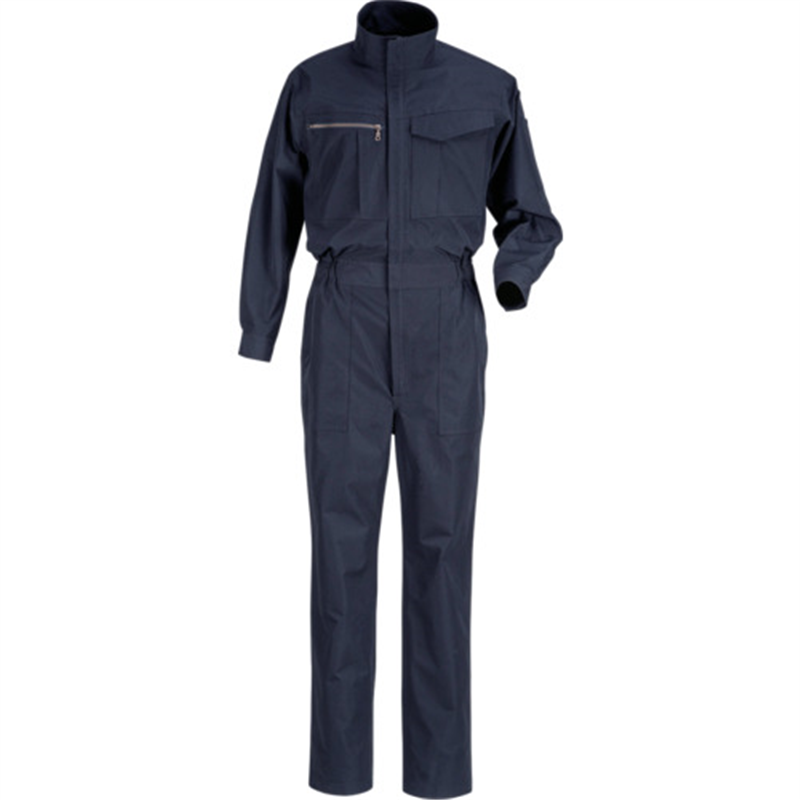 カジメイク 6786 アクティブストレッチつなぎ ネイビー L 1着（ご注文単位1着）【直送品】