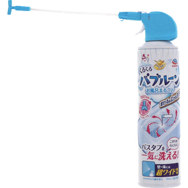 アース らくハピ くるくるバブルーン お風呂まるごと 1本（ご注文単位1本）【直送品】