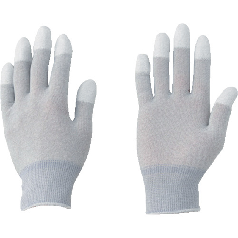 勝星 制電指先ウレタン手袋10双組 L 1袋（ご注文単位1袋）【直送品】