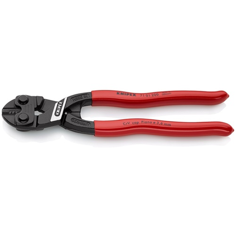 KNIPEX ミニクリッパー 200mm プラスチックハンドル(SB店頭展示パッケージ仕様) 1丁（ご注文単位1丁）【直送品】