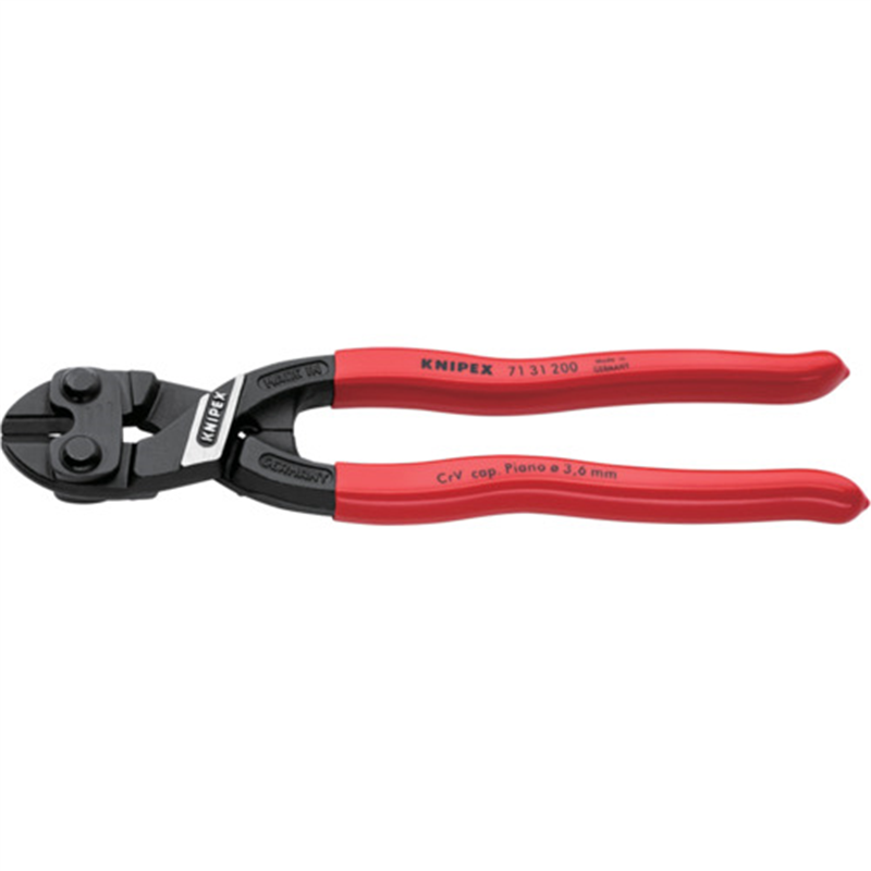 KNIPEX 【ブリスターパック仕様】ミニクリッパー リセス付 プラスチックハンドル 200mm 1丁（ご注文単位1丁）【直送品】