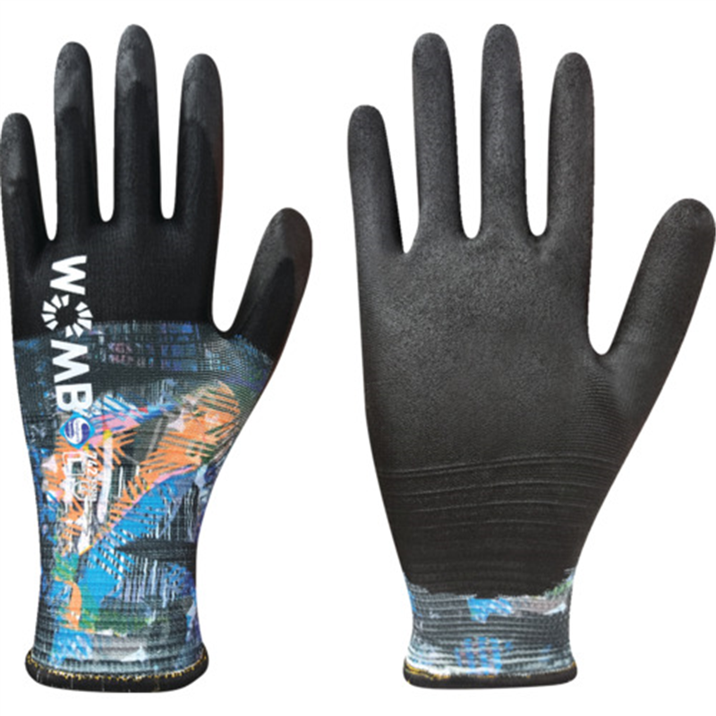 トワロン 水性ポリウレタン背抜き手袋 WOMB-MF2 Collage L 1双（ご注文単位1双）【直送品】