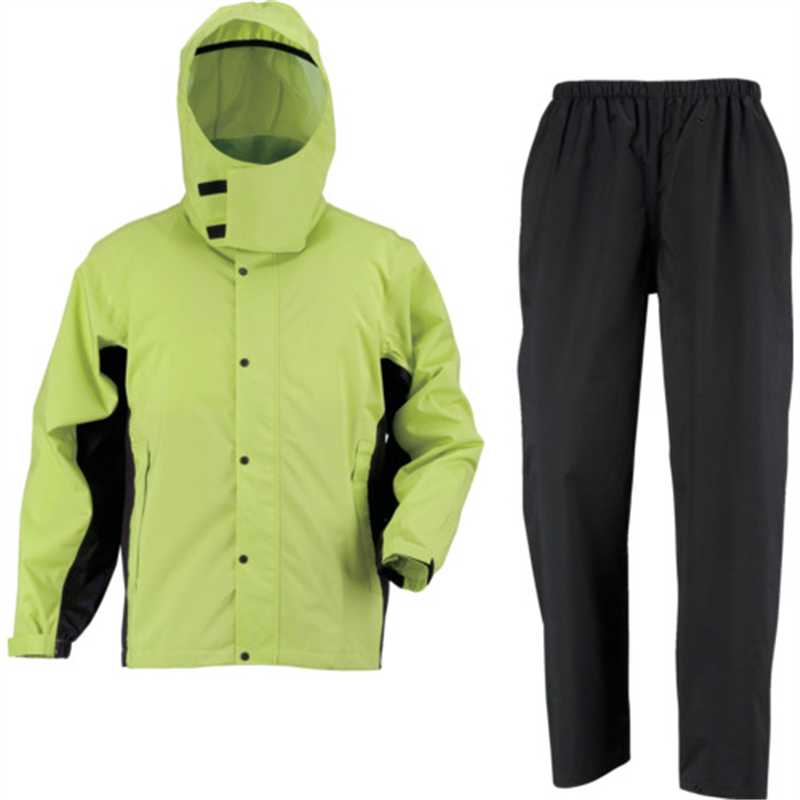 カジメイク 7521 レインスーツエボリューション ライム 4L 1着（ご注文単位1着）【直送品】