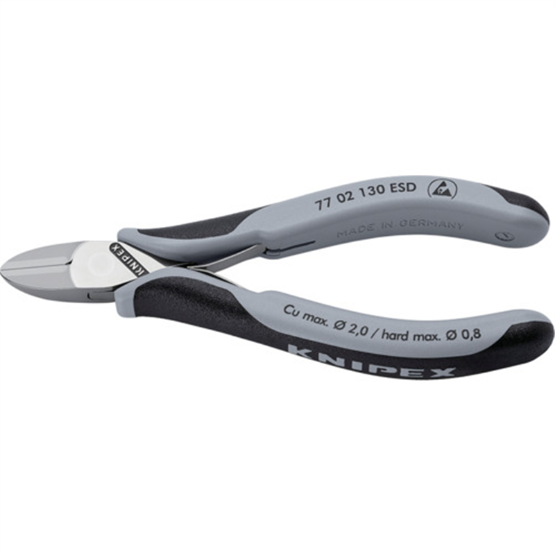 KNIPEX 精密用ニッパー 静電気対策タイプ 130mm 1丁（ご注文単位1丁）【直送品】