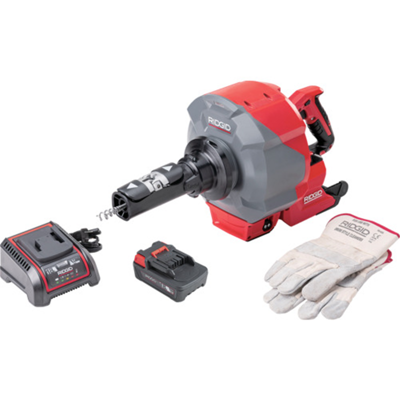 RIDGID 排水管清掃機 K-46 バッテリーセット 1セット（ご注文単位1セット）【直送品】
