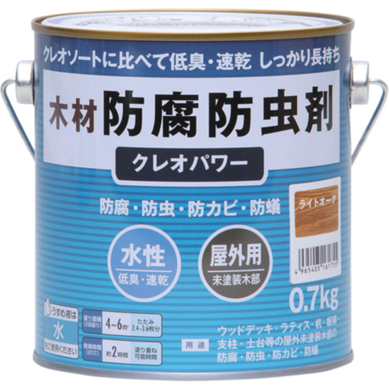 和信ペイント クレオパワー ライトオーク 0.7kg 1缶（ご注文単位1缶）【直送品】