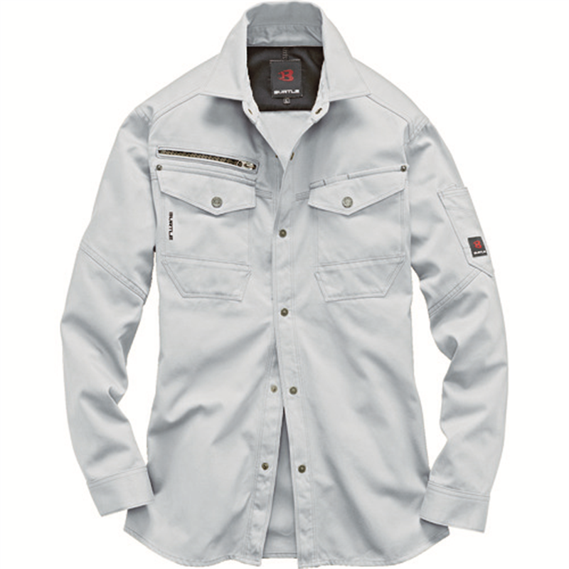 BURTLE 【今季完売】 作業服 8105-5-3L シルバー 1着（ご注文単位1着）【直送品】