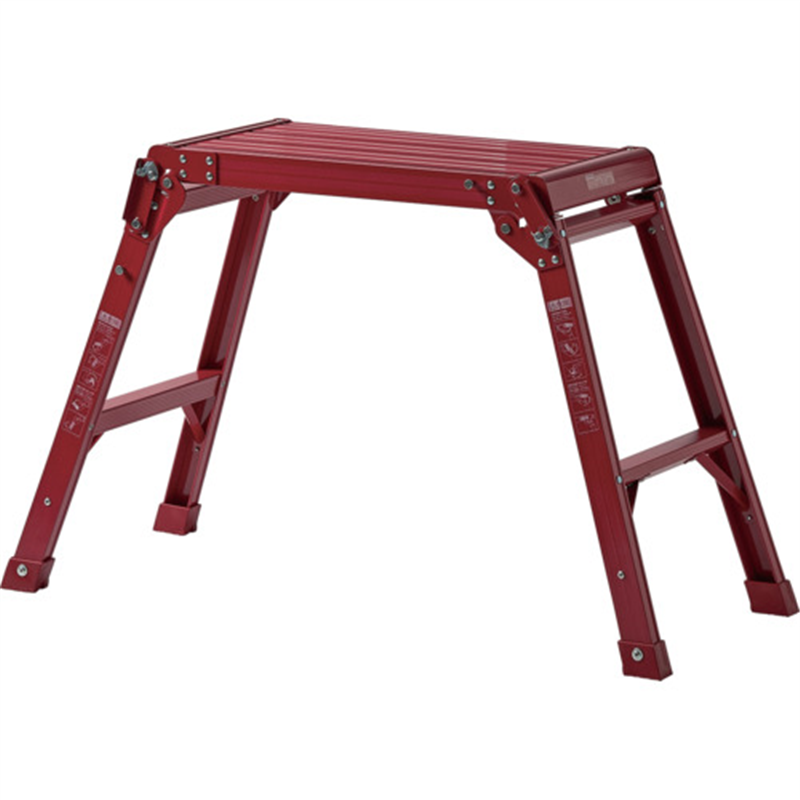 TENMA アルミ作業台2段 レッド 1台（ご注文単位1台）【直送品】