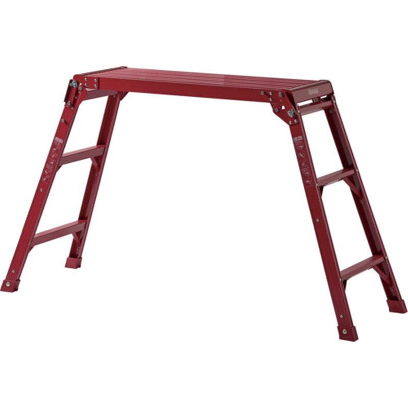 TENMA アルミ作業台3段 レッド 1台（ご注文単位1台）【直送品】