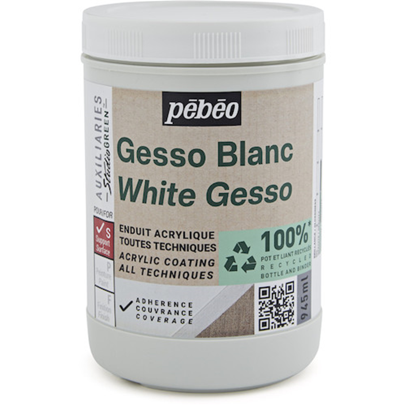 Pebeo スチューディオ グリーン アクリリック ジェッソ 945ml 1本(ご注文単位1本)【直送品】