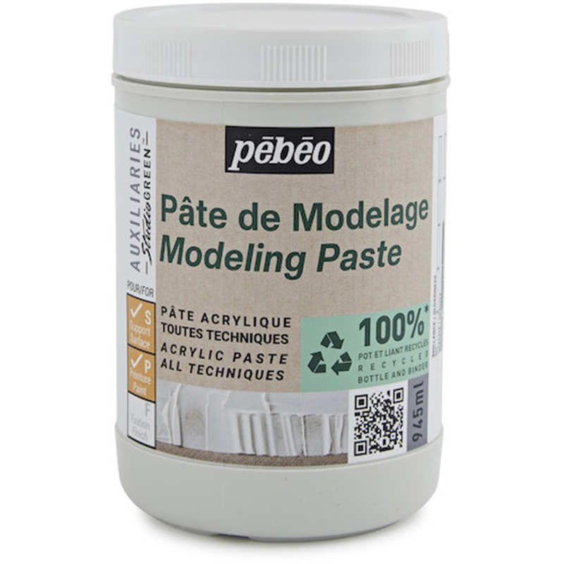 Pebeo スチューディオ グリーン アクリリック モデリングペースト 945ml 1本（ご注文単位1本）【直送品】