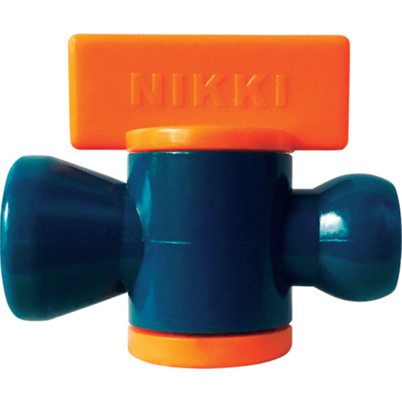 NIKKI クーラントシステム1/4 インラインバルブ 1/4 (2個入) 1袋（ご注文単位1袋）【直送品】