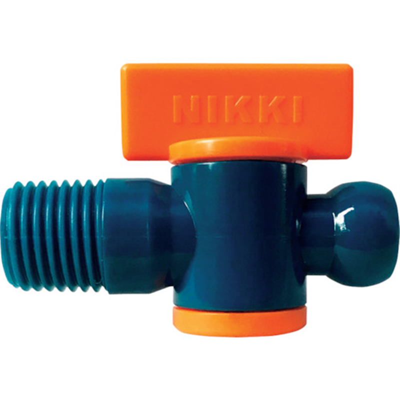 NIKKI クーラントシステム1/4 バルブ オネジ1/4 (2個入) 1袋（ご注文単位1袋）【直送品】