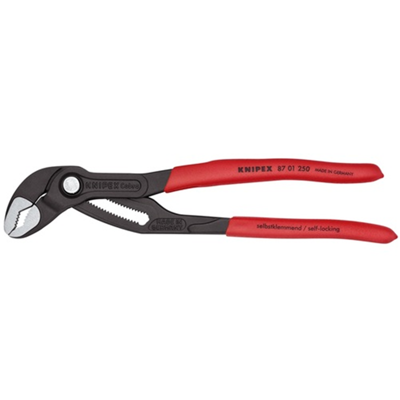 KNIPEX 【ブリスターパック仕様】ウォーターポンププライヤー コブラ 250mm ソフトプラスチックハンドル 1丁（ご注文単位1丁）【直送品】