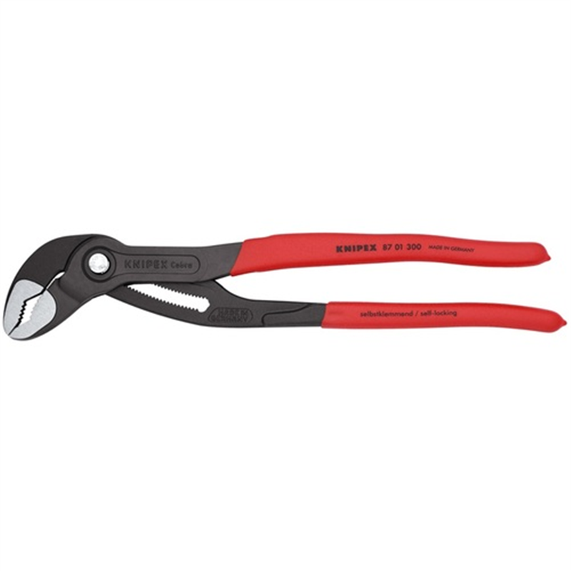 KNIPEX 【ブリスターパック仕様】ウォーターポンププライヤー コブラ 300mm ソフトプラスチックハンドル 1丁（ご注文単位1丁）【直送品】