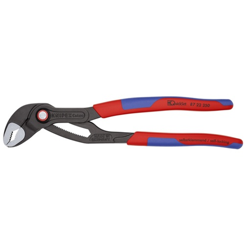 KNIPEX ウォーターポンププライヤー コブラクイックセット コンフォートハンドル 250mm (SB店頭展示パッケージ仕様) 1丁（ご注文単位1丁）【直送品】