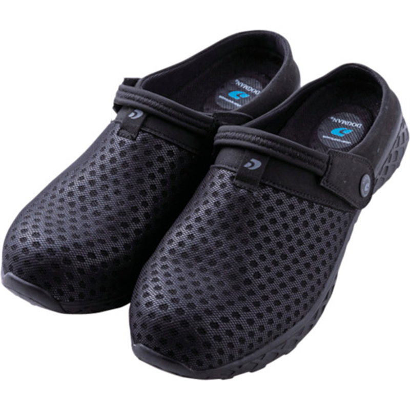 CHUSAN ベンチレーション・サンダルスリッパ・セーフティー N・ブラック L 1足（ご注文単位1足）【直送品】