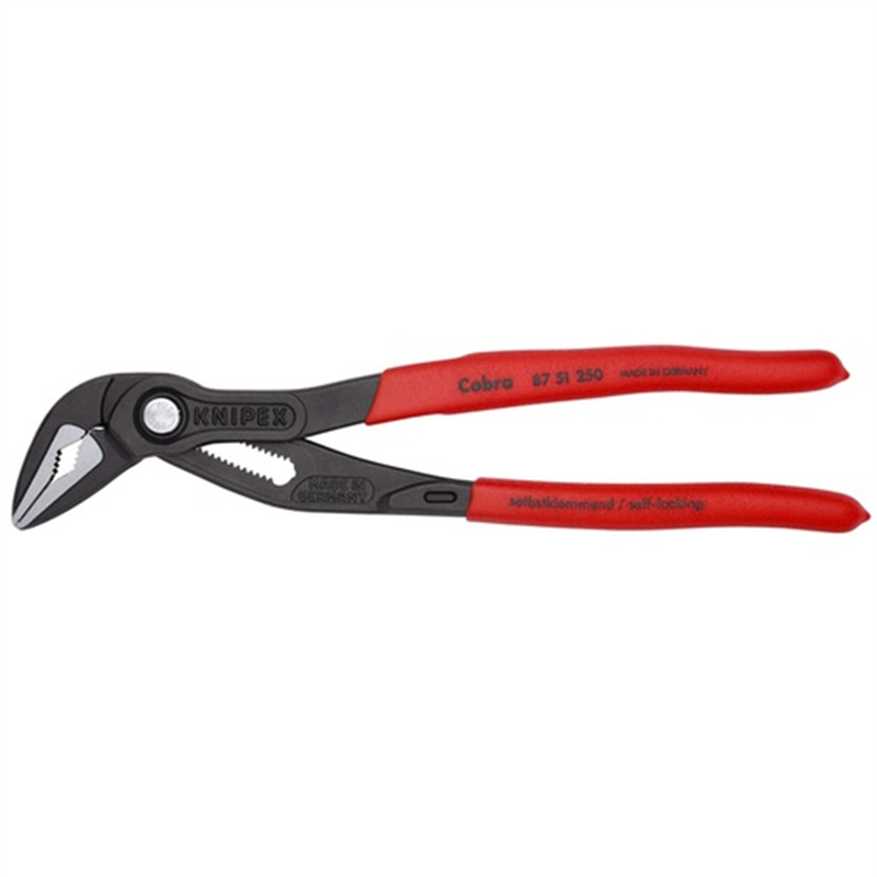 KNIPEX ウォーターポンププライヤー コブラES(エクストラスリム)250mm(SB店頭展示パッケージ仕様) 1丁（ご注文単位1丁）【直送品】