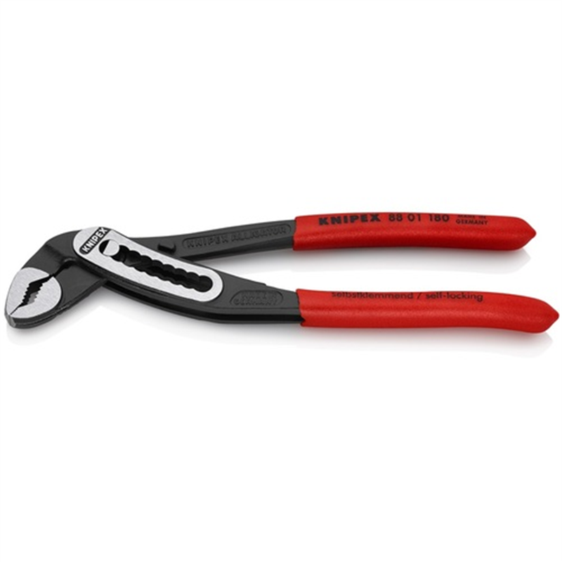 KNIPEX ウォーターポンププライヤー 【ブリスターパック仕様】アリゲーター ソフトプラスチックハンドル 180mm 1丁（ご注文単位1丁）【直送品】