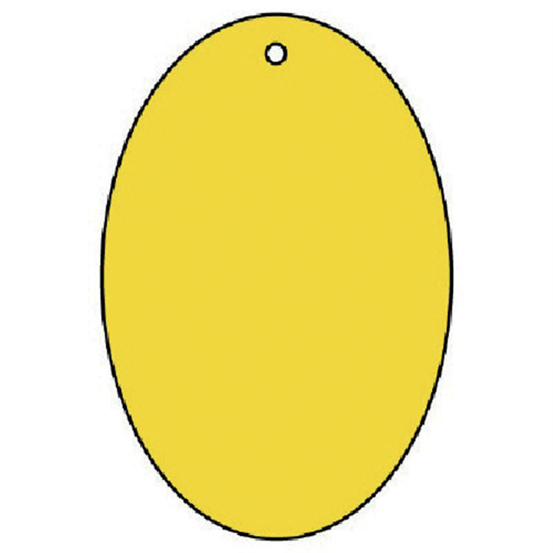 ユニット 黄無地板 楕円型 5枚組 エコユニボード 60×40×2厚 1組（ご注文単位1組）【直送品】