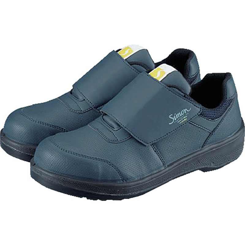 シモン 静電保護靴 短靴 8918紺 22.0cm 1足（ご注文単位1足）【直送品】