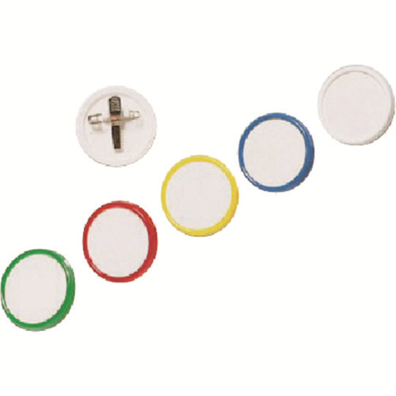 つくし 丸型カラーバッジ イエロー 1個（ご注文単位1個）【直送品】