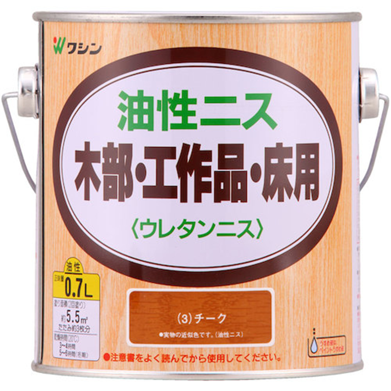 和信ペイント 油性ニス チーク  0.7L 1缶（ご注文単位1缶）【直送品】