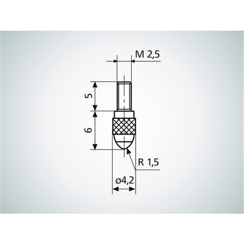 マール 901H 標準測定子 超鋼ボール 1個（ご注文単位1個）【直送品】