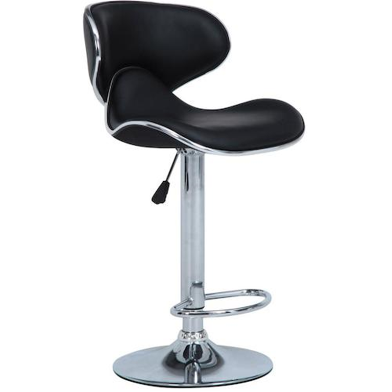 不二貿易 カウンターチェア シェル BK 1個（ご注文単位1個）【直送品】