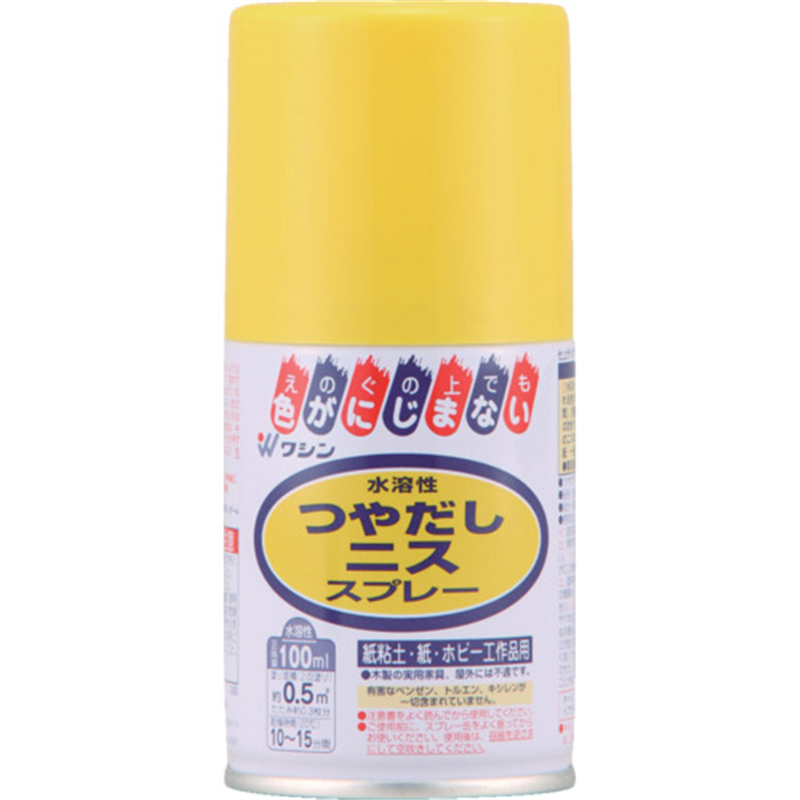 和信ペイント 水溶性つやだしニススプレー  100ml 1本（ご注文単位1本）【直送品】