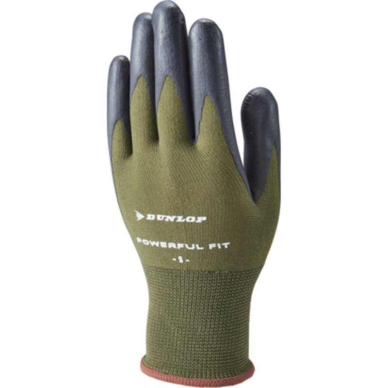 ダンロップ パワフルフィットストロングデイリー Sカーキ 1双（ご注文単位1双）【直送品】