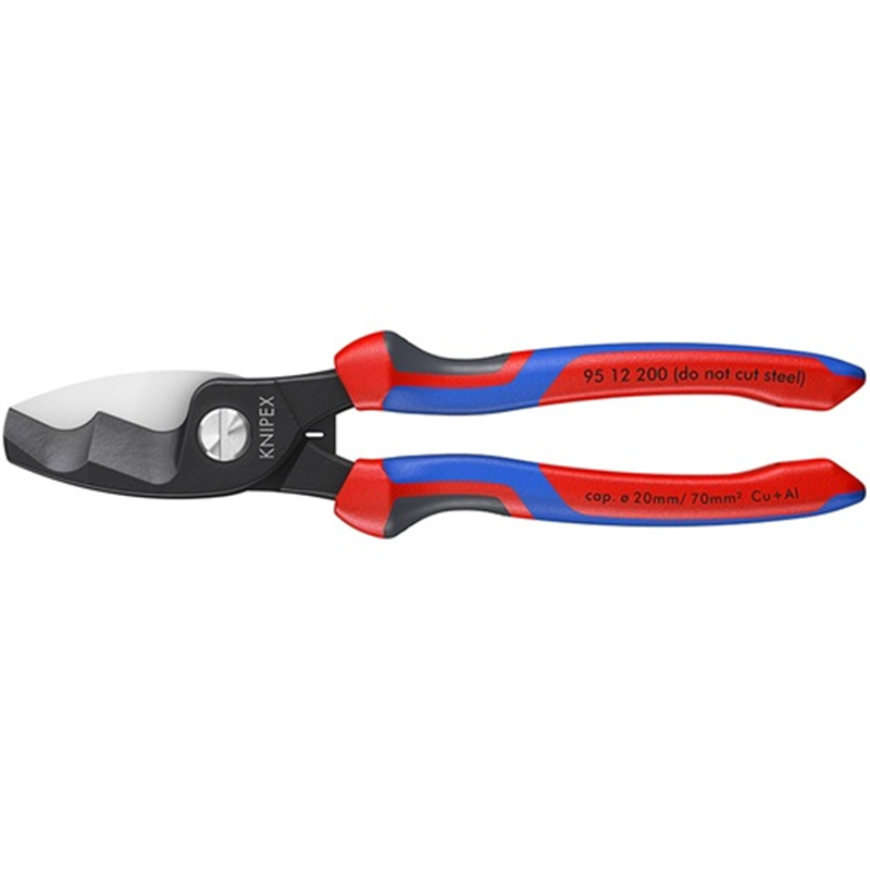 KNIPEX ケーブルカッター コンフォートハンドル 200mm(SB店頭展示パッケージ仕様) 1丁（ご注文単位1丁）【直送品】