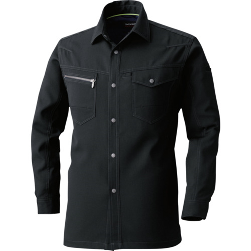 SOWA 965 長袖シャツ ブラック M 1着（ご注文単位1着）【直送品】