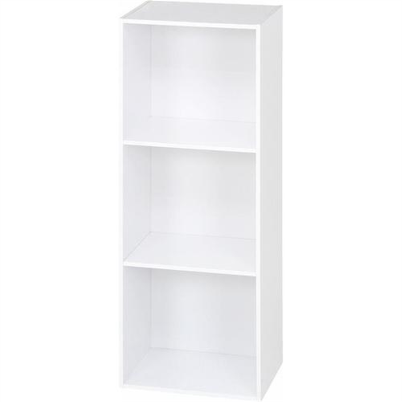 不二貿易 カラーボックス3段 A4対応 WH 1個（ご注文単位1個）【直送品】