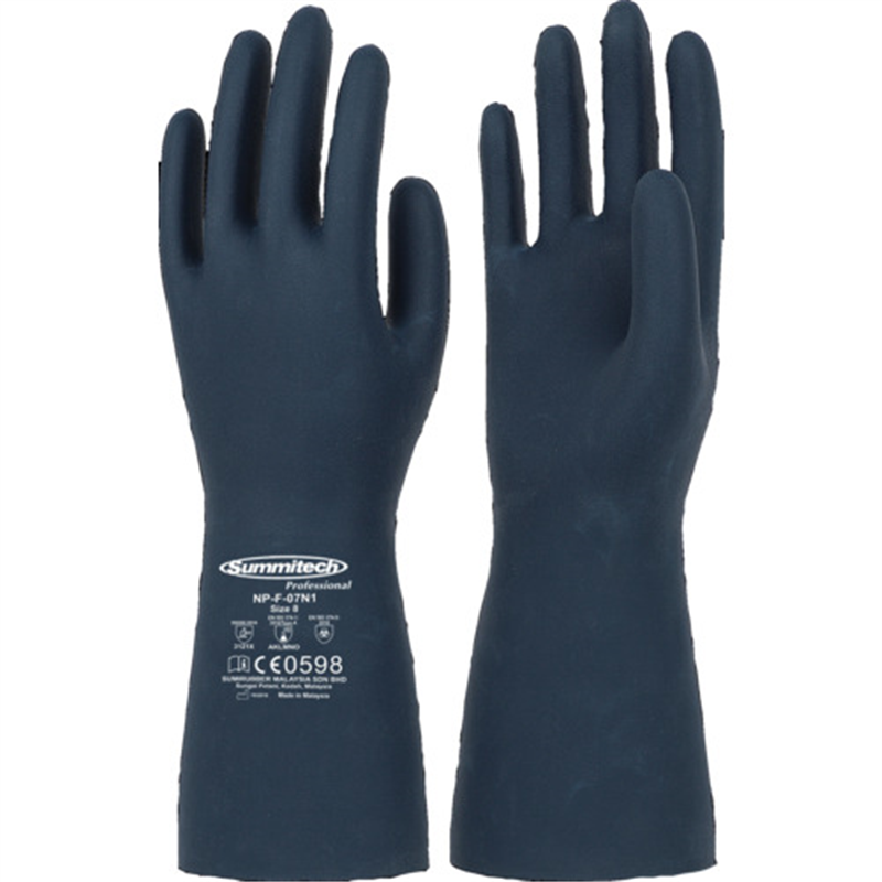 サミテック 耐油・耐溶剤手袋 サミテックNP-F-07N1 L ダークブルー 1双（ご注文単位1双）【直送品】