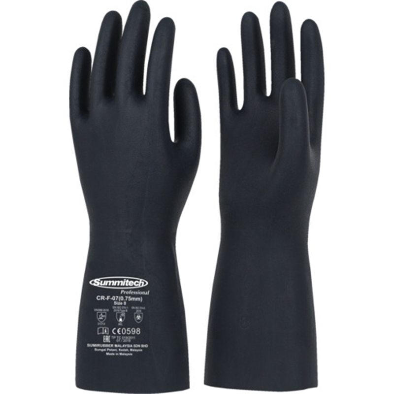サミテック 耐油・耐溶剤手袋 サミテックCR-F-07 M ミッドナイトブルー 1双（ご注文単位1双）【直送品】