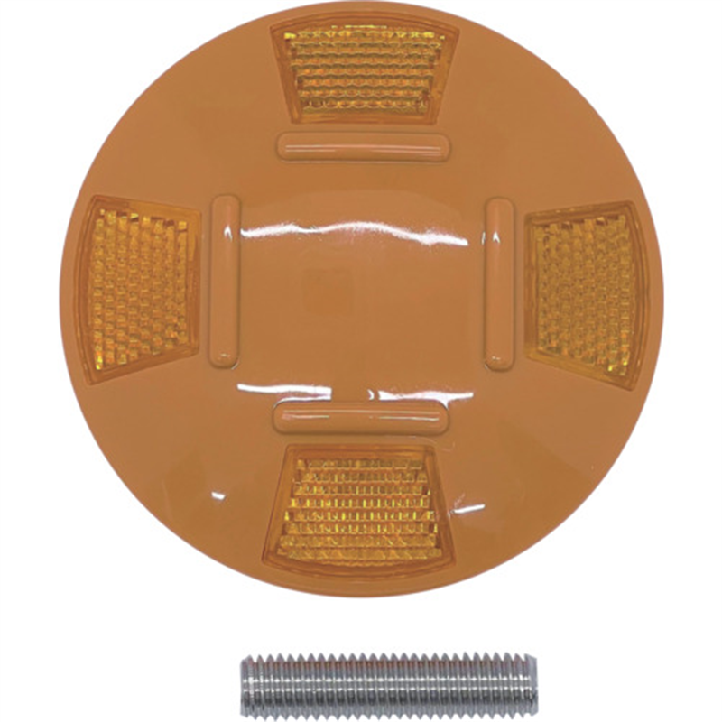 IWA 消防活動用空地標識 ポリカーボネート製ロードマーカー 鋲 1個（ご注文単位1個）【直送品】