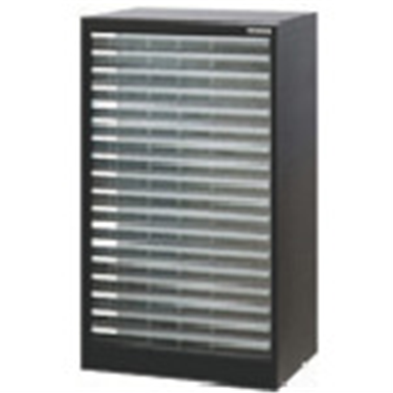 ナカバヤシ 書類ケース アバンテV2フロアケ-スA3 浅18段  黒 1台（ご注文単位1台）【直送品】