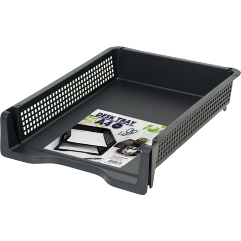 ナカバヤシ デスクトレー A4 タテ ブラック 1個（ご注文単位1個）【直送品】