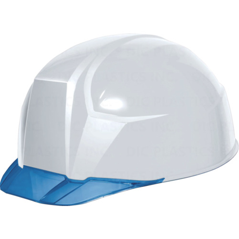 DIC 超軽量 透明バイザーヘルメット AA23-C KP 白/ブルー 1個（ご注文単位1個）【直送品】