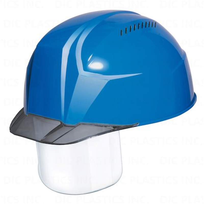 DIC 超軽量 透明バイザーヘルメット(シールド面付) AA23-CSV KP スカイブルー/スモーク 1個（ご注文単位1個）【直送品】