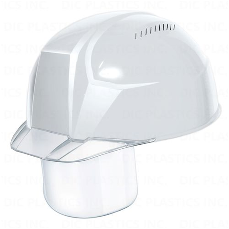 DIC 超軽量 透明バイザーヘルメット(シールド面付) AA23-CSV KP 白/クリア 1個（ご注文単位1個）【直送品】