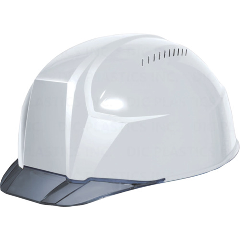 DIC 超軽量 透明バイザーヘルメット AA23-CV KP 白/スモーク 1個（ご注文単位1個）【直送品】