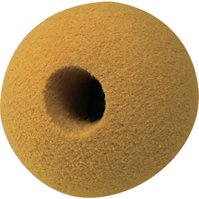 CAR-BOY 安心クッション ボール型 65mm 穴あき 4個入 イエロー 1セット（ご注文単位1セット）【直送品】