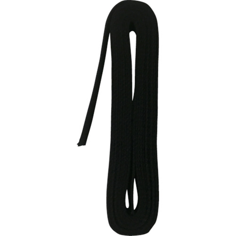 ユタカメイク ベルト 平ベルトアクリルカラー 巾25mm×4m ブラック 1個（ご注文単位1個）【直送品】