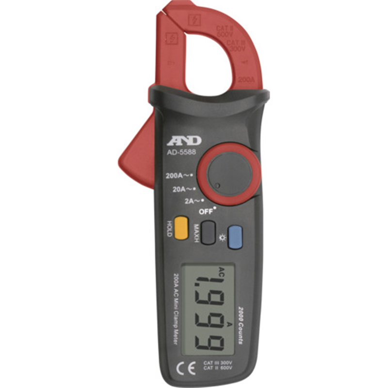 A&D ミニクランプメーター AD-5588 1台（ご注文単位1台）【直送品】